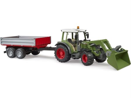 Bruder Fendt Vario 211 Traktor m. Frontlæsser og Tipp Trailer Online now