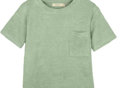 Fliink Dusty Green Teddy T-Shirt Online Sale