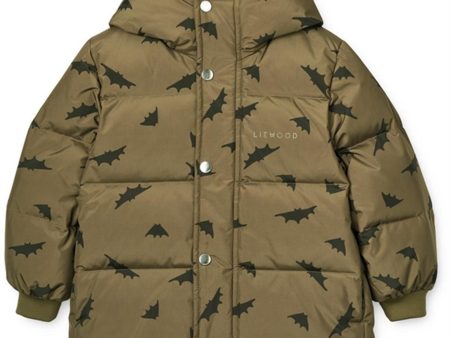 Liewood Palle Puffer Dunjakke Bats   Khaki Supply