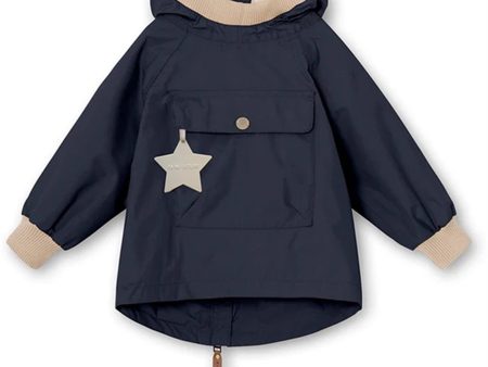 MINI A TURE Baby Vito Forårs Anorak Ombre Blue Sale