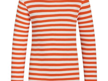 Mads Nørgaard 2x2 Cotton Stripe Talino Bluse Puffin s Bill Cloud Dancer Sale