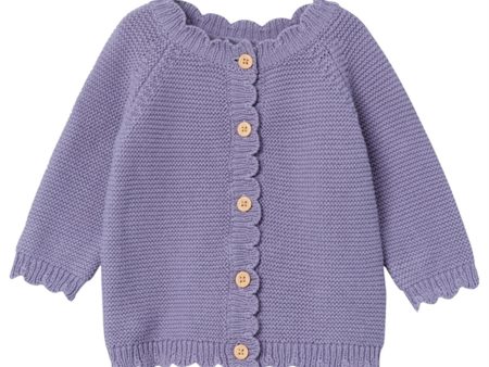 Name it Lavender Gray Kisille Strik Cardigan Online