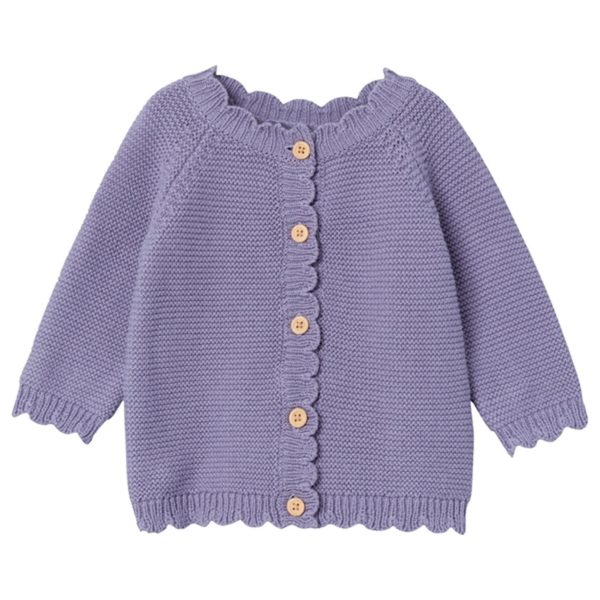 Name it Lavender Gray Kisille Strik Cardigan Online