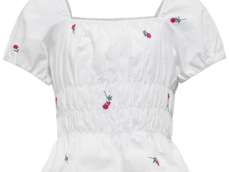 Kids ONLY Bright White Raven Top Online Hot Sale